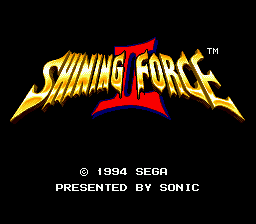 Shining Force II Title Screen